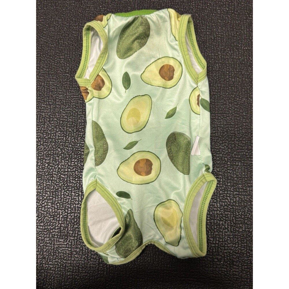 Lime Green Dog Avacado Outfit for Small Dogs Pet Clothes Size M